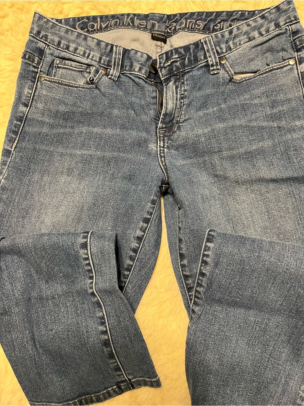Calvin Klein Jeans Men’s Light Blue Straight Leg Jeans